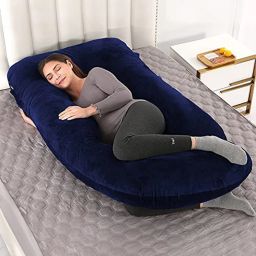 pregnancy pillow Microfibre Solid Pregnancy Pillow Pack of 1-image-94