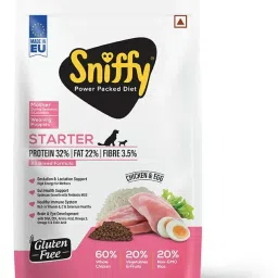 Starter Power Packed Diet for Weaning puppies and Mother 3kg Chicken, Egg 3 kg Dry Young, Adult Dog Food-image-38