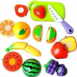 Realistic Sliceable Fruits Cutting Play Toy Set with Velcr-image-21