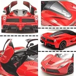 Ferrari Car Pull Back Alloy Diecast Model Vehicles Door Can Be Open Toy for Kids-46