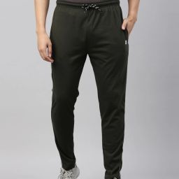 Men Solid Green Track Pants-image-70