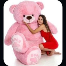KR teddy bear pink colors size 5 feet very soft teddy bear - 9-new21 - 140 cm-image-4