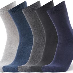 Business/Office/Casual/Formal Plain Cotton Socks For Men Solid Mid-Calf/Crew-image-20