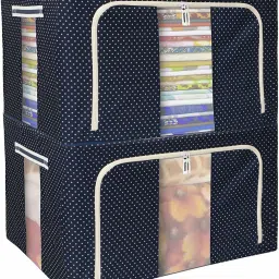 E Solutions WARDROBE ORGANISER/STORAGE BOX-232 (24LITERS) Poly-canvas Laundry Bag-image-19