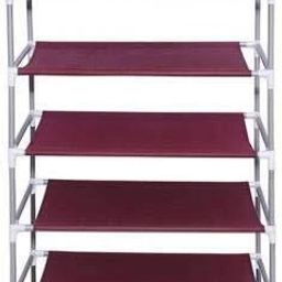 6 shelves cloth stand rack shelf almirah PVC for storage PP Collapsible Wardrobe-image-54