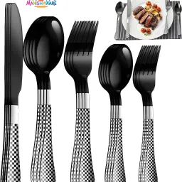 NBD_SPOON_B_BLACK_SETOF_20 Stainless Steel Cutlery Set-image-36