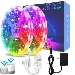 Litverse Led Light 5 Meter 150Led Intelligent WiFi Changing Music Synchronous Light Strip-22