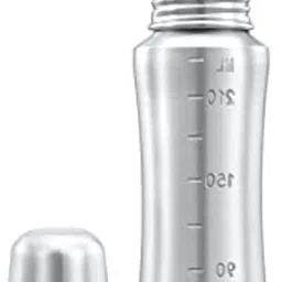 Steel Baby Feeding Bottle for Milk 0%Plastic No Leakage with Internal ML Marking - 240 ml-image-62