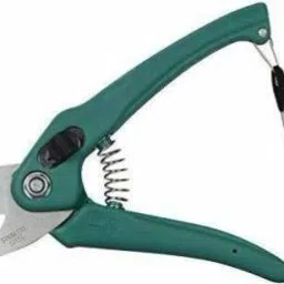 IN Garden Plant Branch Scissors Flower Cutting Cutter Pruning Bypass Secateurs Trimmer Carbon Steel Blade with Lock Set of 1 Ratchet Pruner (Cordless) Ratchet Pruner-27