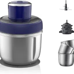 3 in 1 Electric Vegetable Chopper, Meat Grinder with Stainless Steel Bowl 350 W Food Processor-5