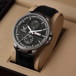 Day and Date Display Analog Watch - For Men 1217-Black-13