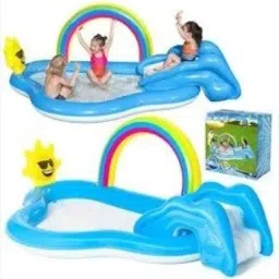 Inflatable (IND*67) Water Playground With Free Electric Pump Inflatable Swimming Pool-image-47