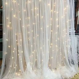 Solid White Net Curtain for Birthday Decoration, Wedding Party- 6Pcs Balloon-image-24