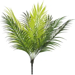 allnayak Artificial Areca Plants with 9 Leaves & Without Pot (50 cm Total Height, Green) Artificial Plant image 5