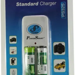 Power Smart Standard Charger with 2 AA Batteries(2100mAh Capacity)Camera Battery Charger-picture-17