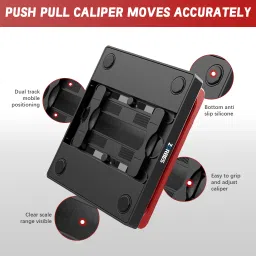 Ofifo Adjustable Dual Groove Red Stand for Desk Multi Device Holder Universal Dual Groove AntiSlip Stand Red 3-16 Inch Laptop Stand image 2