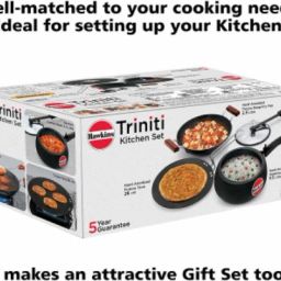 Hawkins Trinity 3 Pc Combo -Tawa 26 cm, Kadhai 2.5L, Contura Black (CB35) Cooker 3.5 L, 2.5 L Pressure Cooker & Pressure Pan-image-14