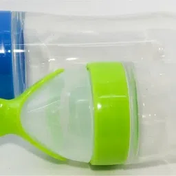 Squeeze Silicone Semi Liquid Food Feeder with Spoon- Food Grade Silicone Bottle, Edgeless Plastic Spoon (BPA Free)-12