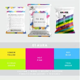 Tie Dye Sachets Multicolour Combo 1: Aura | Tie Dye up to 10 t-Shirts-image-8