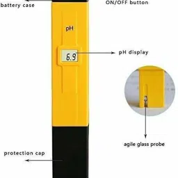 aameria Digital pH Meter for testing the pH level/Digital LCD meter for measure accurate pH level/High Accuracy with 0.00-14.00pH-Pocket Type- Pack of 1pc Digital pH Meter image 2