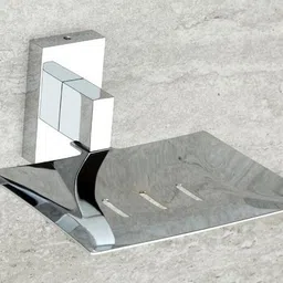 istar New Design Premium Design Stainless Steel Soap Holder/Soap Dish/Bathroom Soap Stand/Bathroom Accessories(Chrome Finish) (Silver, Steel) (pack of 1) steel Towel Holder-picture-1