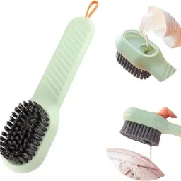 Multifunctional Refillable Liquid Shoe Cleaning Shoe Laundry Scrub brush Plastic with Holder-image-49