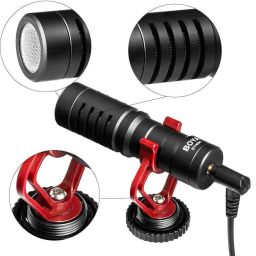 lexical Boya MM1 Camera Microphone for Iphone Android Smartphone DSLR - Black Microphone image 5