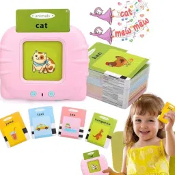 Talking English Words Flash Cards Educational Learning Device RANDOM Multicolor-image-6