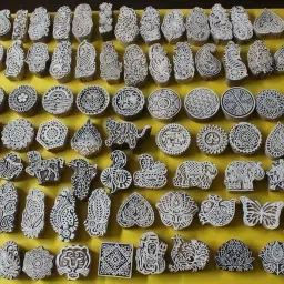 Handmade Wooden Traditional textile patterns Printing Blocks-image-51