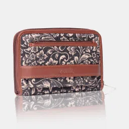 Women Casual Black Jute Wrist Wallet - Regular Size-image-3