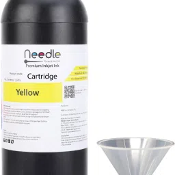 Needle 1 Kg Ink Refill for Cartridge Printers Yellow Ink Bottle-image-86