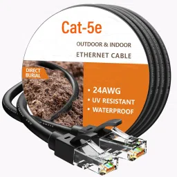 Sadow LAN Cable 100 m 100 Meter Cat5e Outdoor Ethernet LAN Cable Waterproof/UV Resistant-18