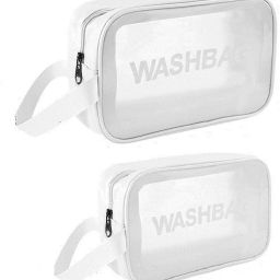 Women White Cosmetic Bag-image-8