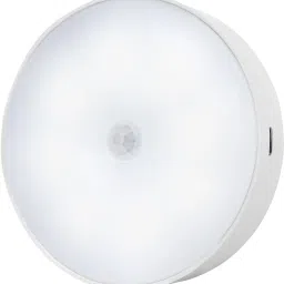 BoldCollections Cool White Light Wireless USB Rechargeable ABS Round Intelligent Body Induction Motion Sensor Light-image-66