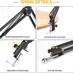 Casa Tech Overhead Tripod Video Making Stand For Cooking Video and YouTube & Social Media Tripod, Tripod Bracket, Tripod Clamp image 3