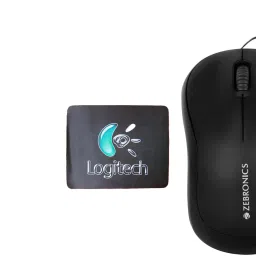 TagVin Wired Mouse, MousePad & Cable Protector (Set of 3). Combo Set-image-9