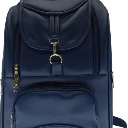 Small 18 L Backpack blue women backpack this is water resistant and faux leather materiel-44