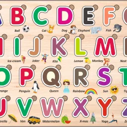 English Capital Alphabets Wooden Puzzle (26 Pieces)-image-83