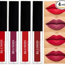 Multicolours Matte Liquid Lipsticks Combo Pack of 4-image-3