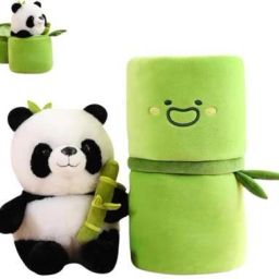 Panda Plush with Bamboo, Soft Panda- 35 cm-37