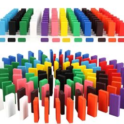 Wooden Dominoes Building Block Toys for 3-8 Years Old Kids ( 360 Pice )-image-16