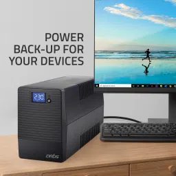 artis Powersafe 600VA LCD 230 V Line-interactive Tower Model UPS with Overload Protection with Digital Display 3 Outlet Plugs image 5