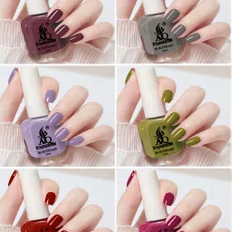 Quick Drying Long Lasting High Shine Nail Polish For Women and Girl ,(ZO) Multicolor-image-65