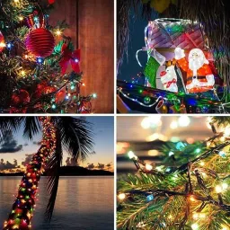 suj 42 LEDs 15 m Multicolor Color Changing, Flickering, Steady Bell Rice Lights image 2