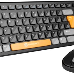 Portronics Key7 Combo Mouse Combo Set with 2.4Ghz, 1200 DPI Wireless Standard Laptop Keyboard Compatible with Desktop, Laptop, Mac Key7 Combo-47