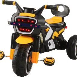 Bike Pedal Tricycle for Kids Toddler Trike Headlight, Music, Eva Wheels & Curved Seat and backrest Push Along Pedal Trike for 15 Months to 3 Years Tricycle-14