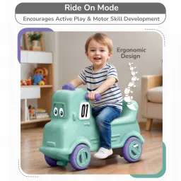 r for rabbit Rock N Ride Push Ride-on for Kids with Injury Free Round Edges and Silent Wheels Rideons & Wagons Non Battery Operated Ride On image 3