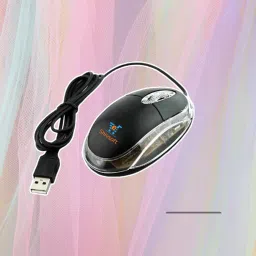 Shivsoft 3D Optical wired USB Mouse in Black Model-4797 Wired Ambidextrous Optical Gaming Mouse-image-78