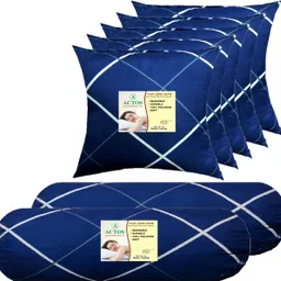 actos 5 Cushion And 2 Microfibre Geometric Bolster Pack of 7-picture-26