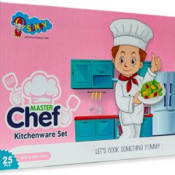 Master Chef 22 pieces plastic kitchen set for kids.A perfect kitchen set for hours of role play-15